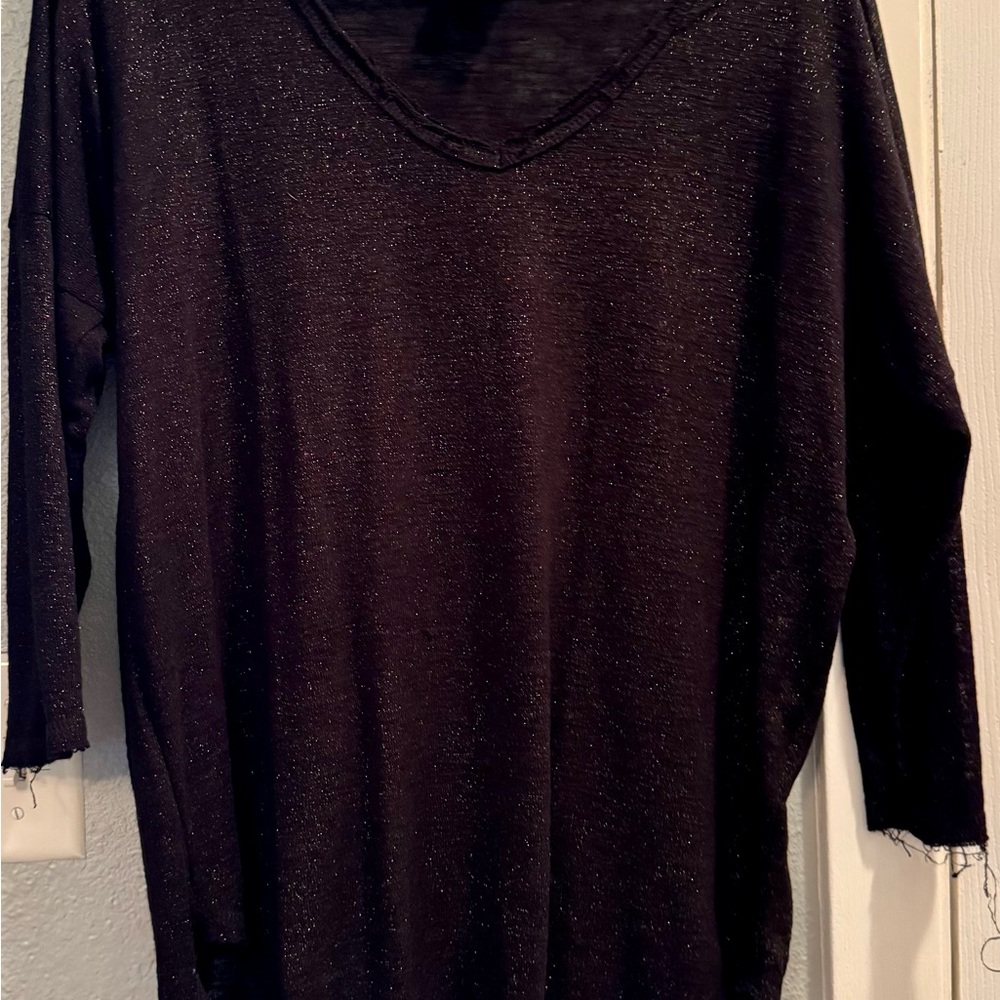 Black V-Neck Sweater